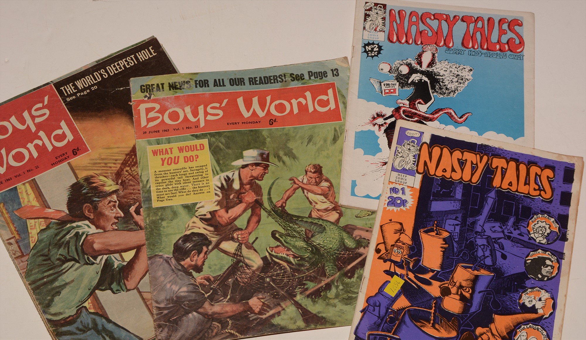 Boys' World and Nasty Tales.