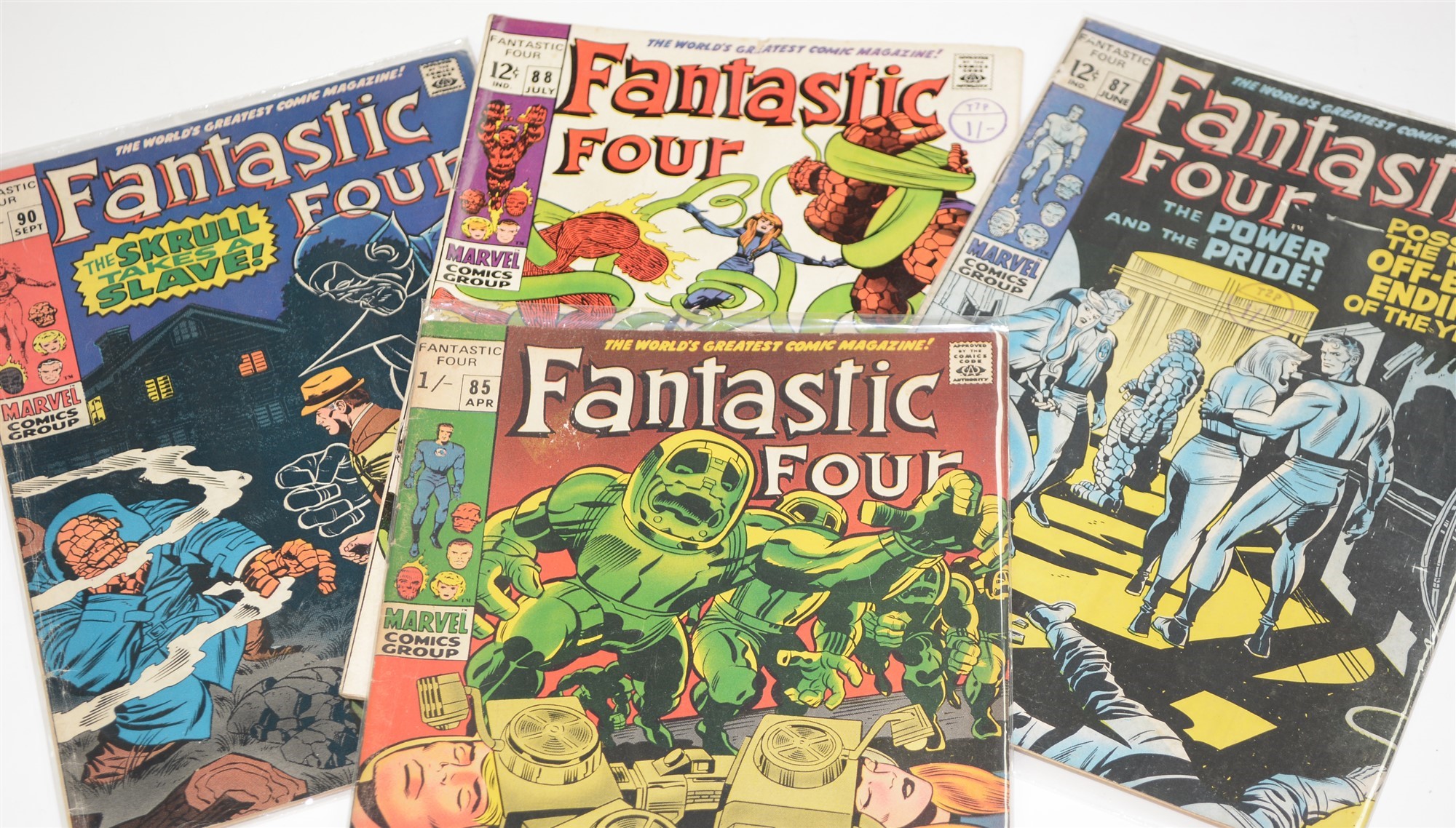 Fantastic Four No's. 60, 68, 77, 85, 87, 88, 90, 91, 92, 93 and 94. - Image 3 of 4