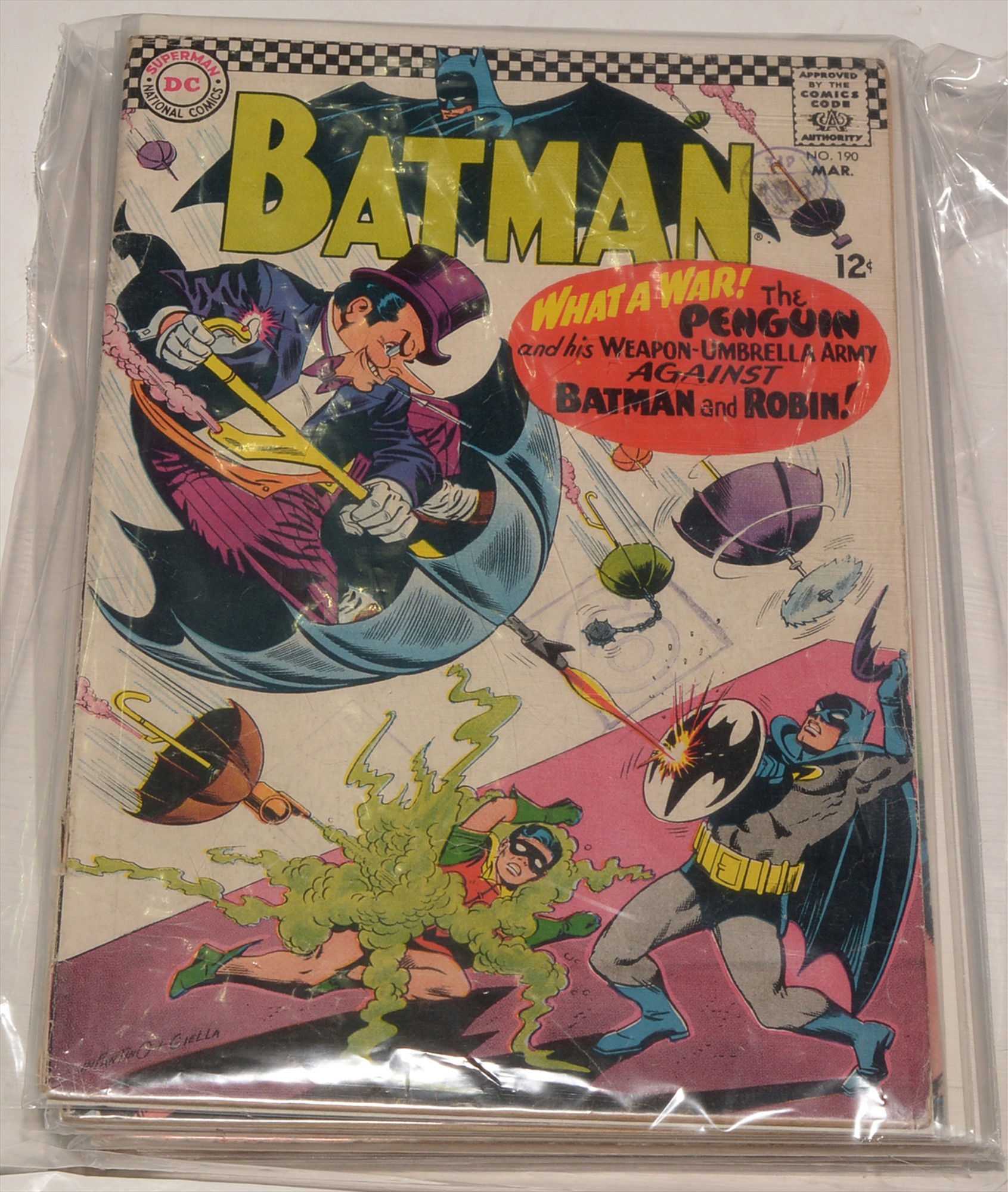 Batman No's. 190, 191, 192, 193, 194, 195, 196 and 199.