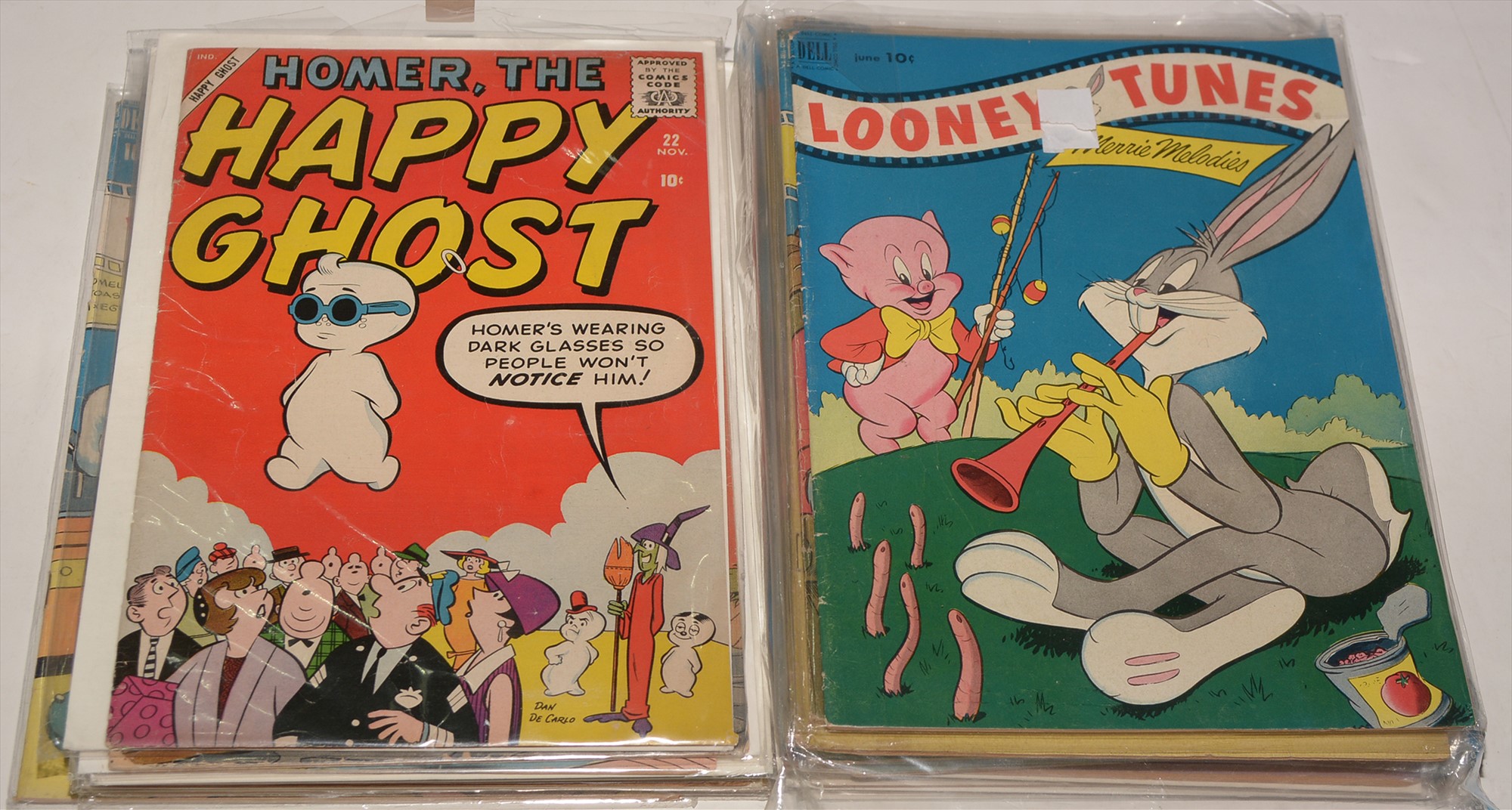 Dell Comics, humour titles including: Road Runner, Daffy and Looney Tunes: and New Funnies Woody