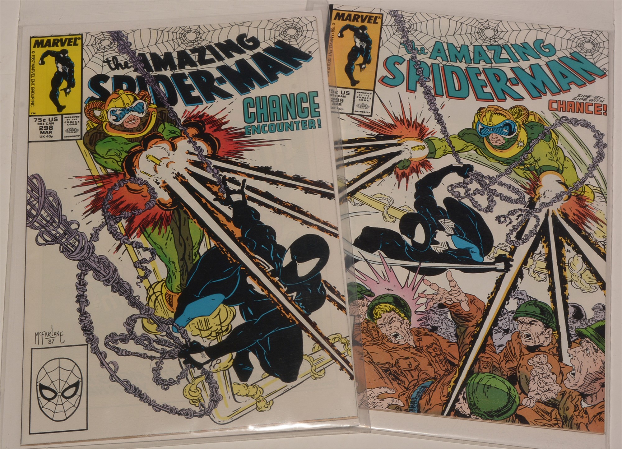 Amazing Spider-Man No's. 298 and 299.