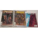 The Preacher by DC Vertigo; and 100 Bullets, sundry issues