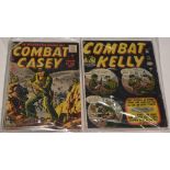 Combat Kelly No's. 5, 11, 23 and 44 (first series Atlas Comics) and Combat Casey No's. 16, 22, 32