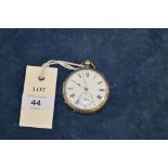 Silver cased pocket watch