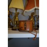 Table lamps and binoculars