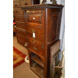 Medicine cabinet; and dismantled occasional table.