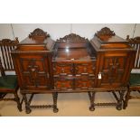 Oak sideboard.