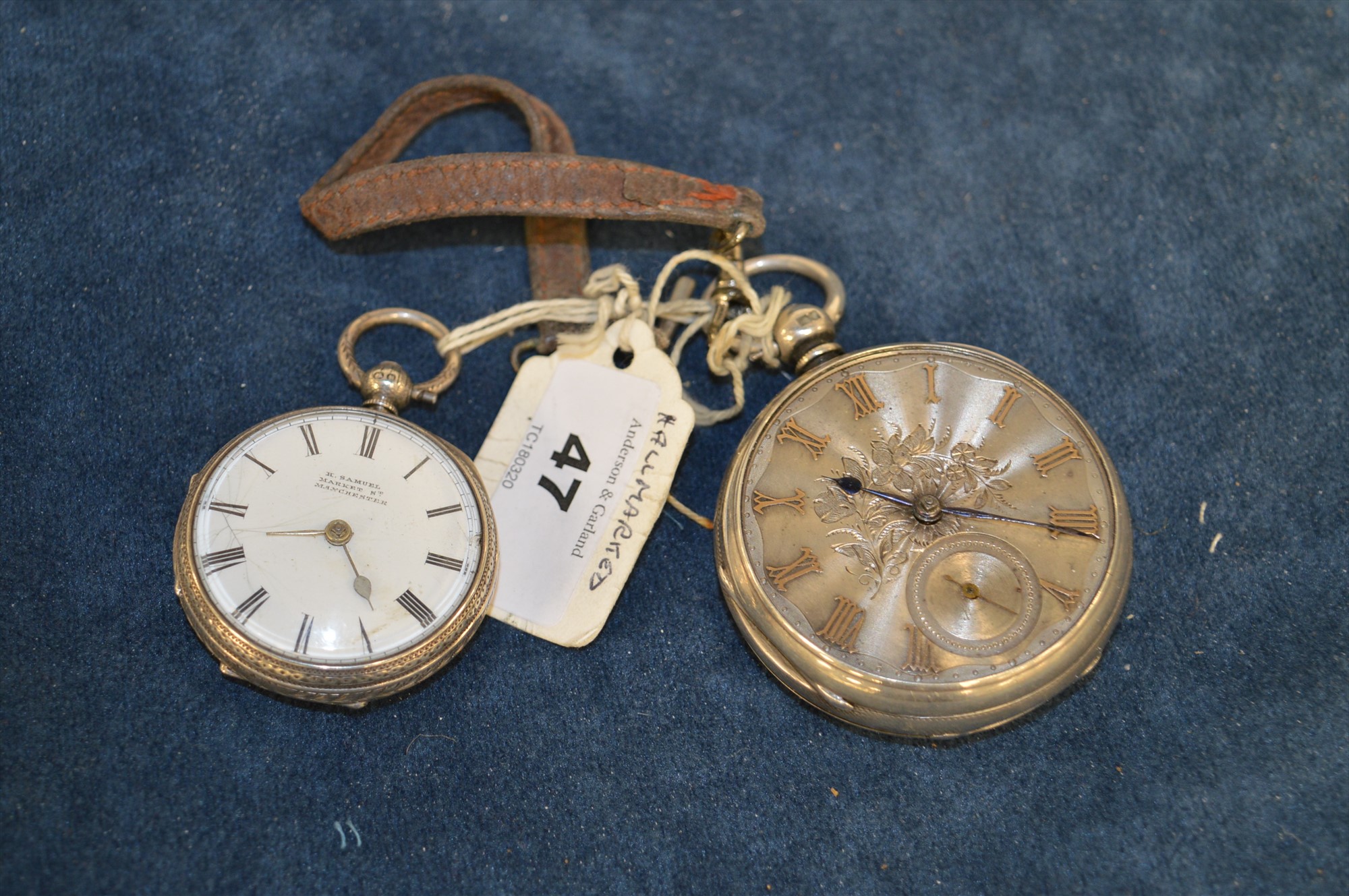 Two silver cased pocket watches