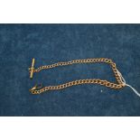 Yellow metal watch chain