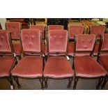 A set of six and set of four chairs. (10)