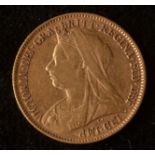 Queen Victoria gold half sovereign