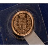 Gold half sovereign