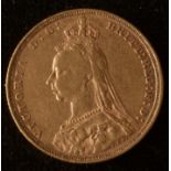 Queen Victoria gold sovereign