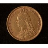 Queen Victoria gold half sovereign