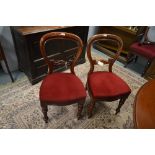 20th century balloon back dining chairs