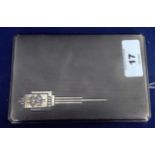 Silver cigarette case