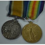 A pair of First World War medals
