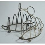 Pair of silver toast racks