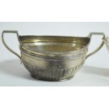 Silver two handled bowl