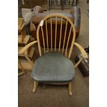An Ercol rocking chair and another similar