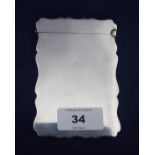Silver card case