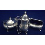 Silver condiment set