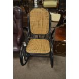 Victorian bentwood rocking chair