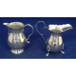 Two silver jugs