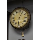 A Victorian wall clock