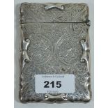 Silver card case