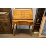 20th century walnut bureau desk