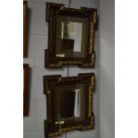 Pair of 20th century wall mirrors