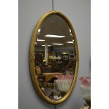 20th century oval mirror