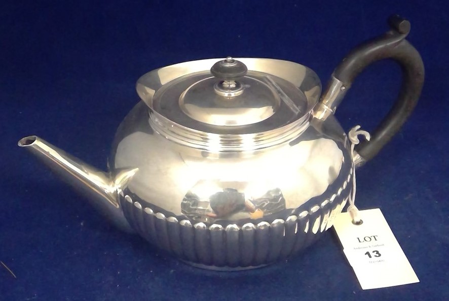 Silver teapot