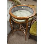 Edwardian mahogany bijouterie cabinet