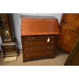 Edwardian mahogany bureau