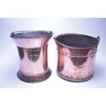 Copper log bins