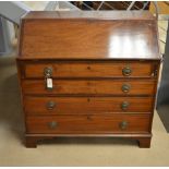 George III mahogany bureau