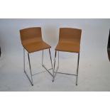 Two modern bar stools