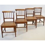 Four 19th Century mahogany dining chairs