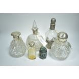 Silver dressing table bottles