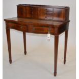 20th Century mahogany bonheur du jour