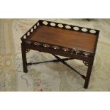 A Chippendale style coffee table