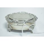 Silver jewellery box