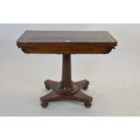 Rosewood card table