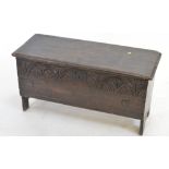 17th century oak coffer