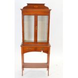 Edwardian style display cabinet on stand