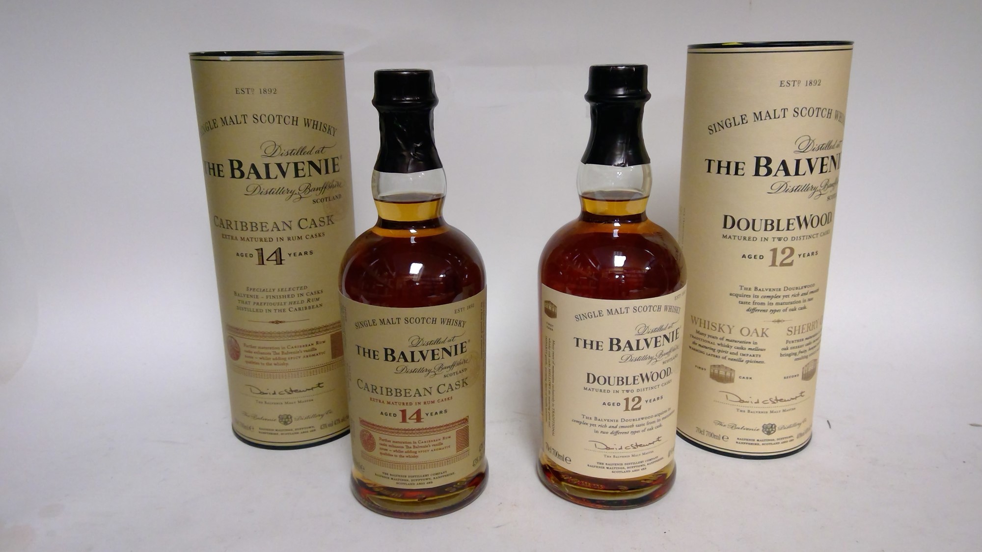 2 Balvenie whiskies