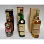 Three Glenlivet whiskies