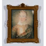 Scottish School - a miniature bust portrait of Hugh, thirteenth Earl of Eglinton